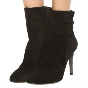 Free People Fairfax Heel Booties Slouch Leather Suede Size 39